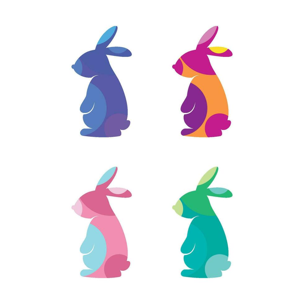 Rabbit illustration design vector