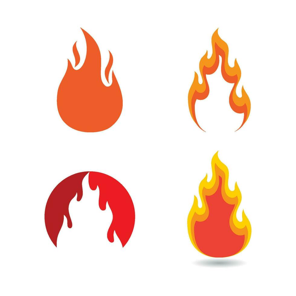 logo de llama de fuego vector