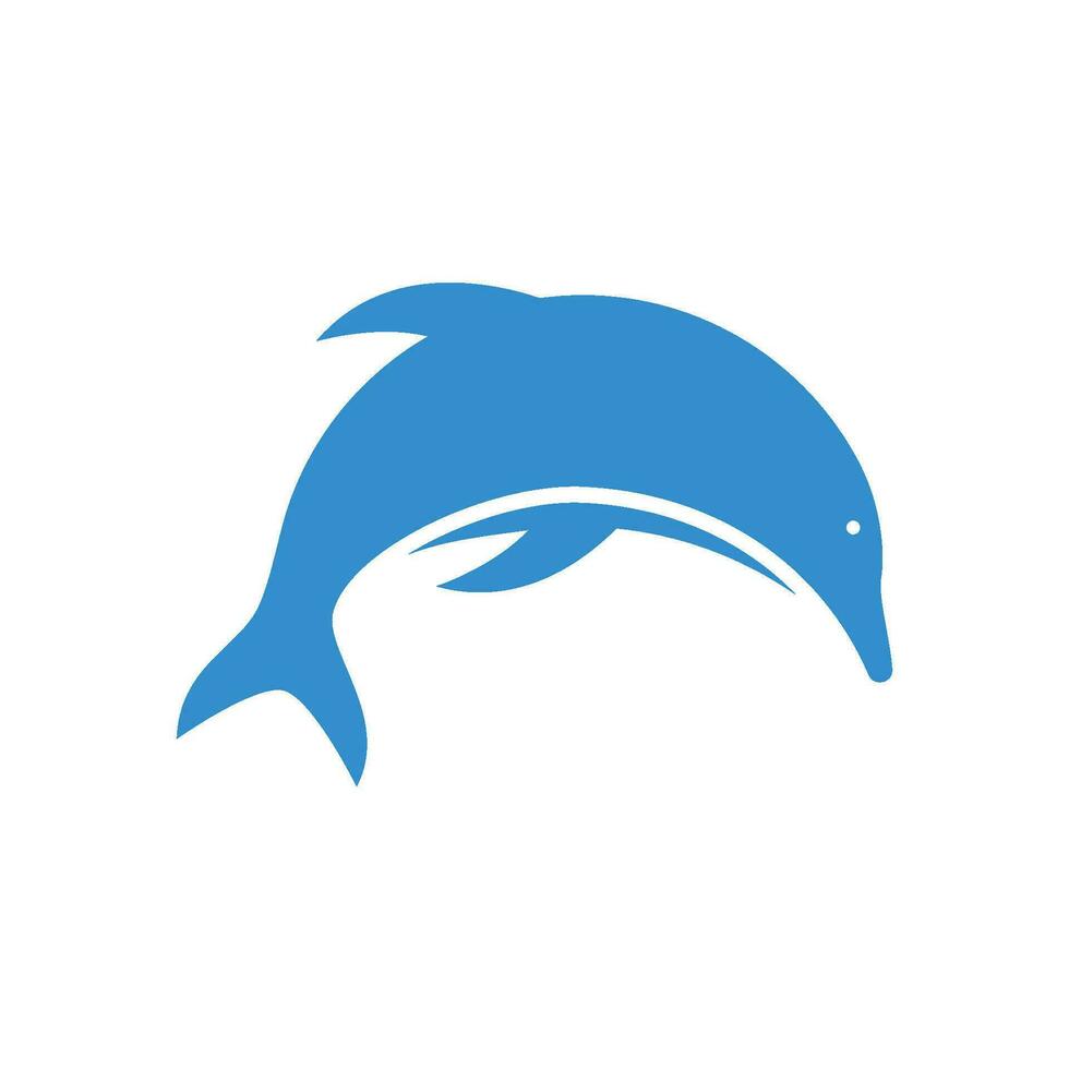 icono del logo de delfines vector