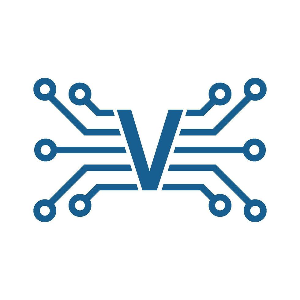 Artificial intelligence ai logo icon vector