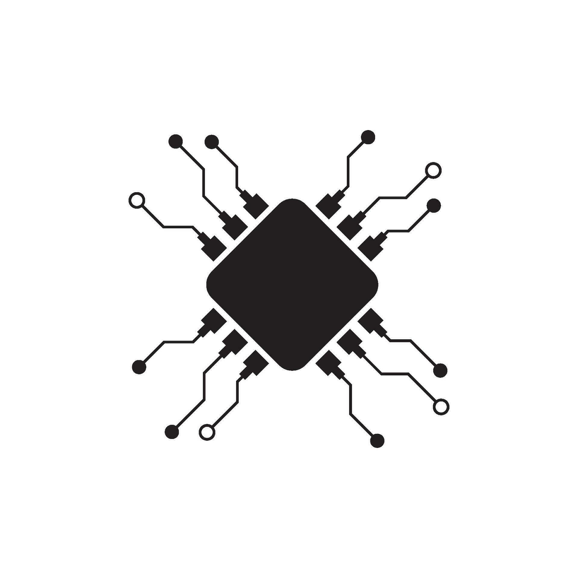 Processor logo icon 34845981 Vector Art at Vecteezy