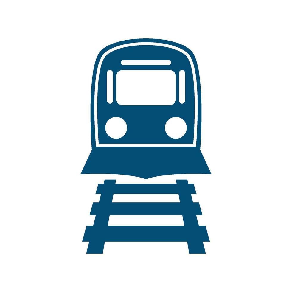 Train illustration logo icon vector