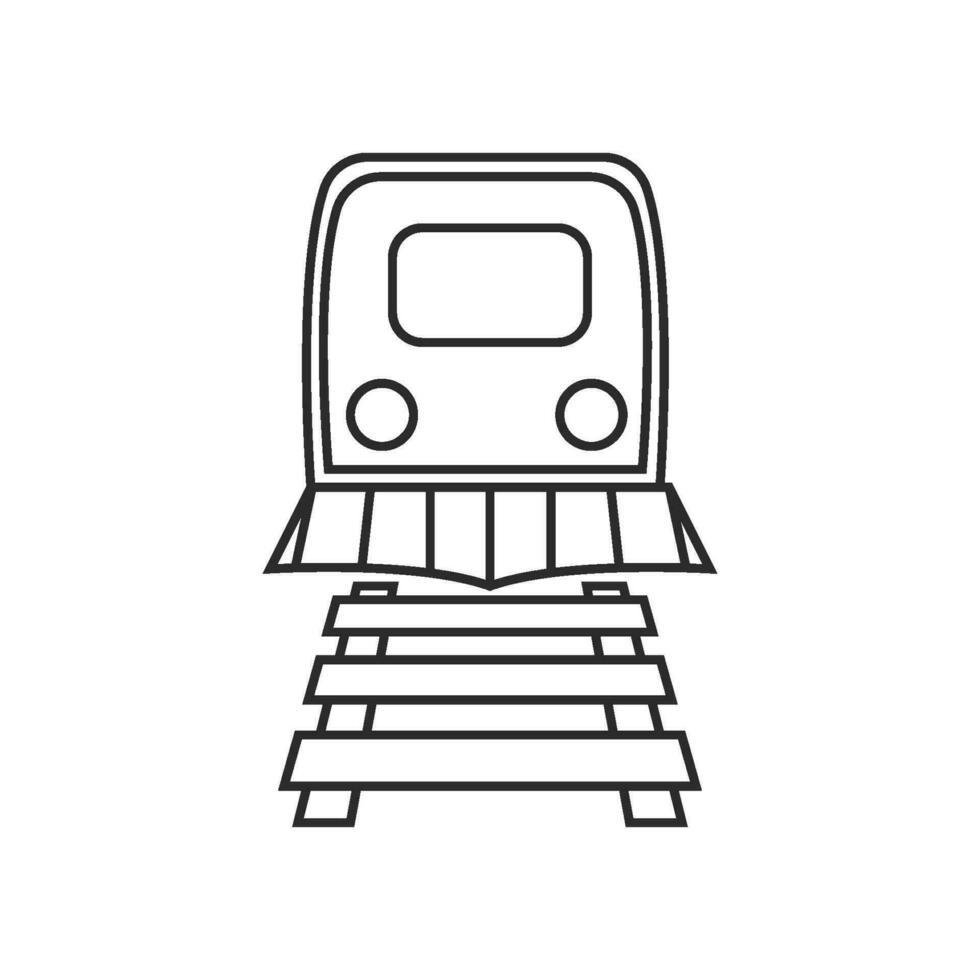 Train illustration logo icon vector