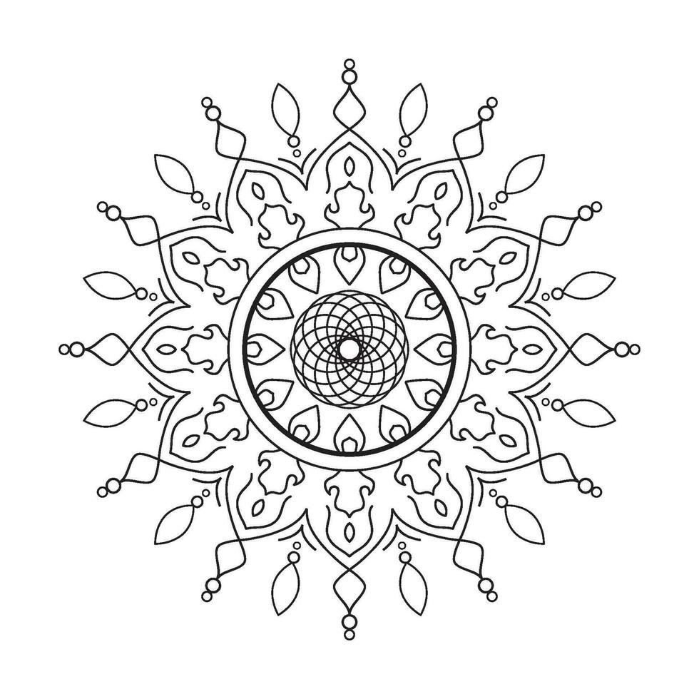 ilustración vectorial mandala vector