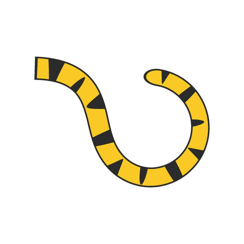 Tiger tail icon vector