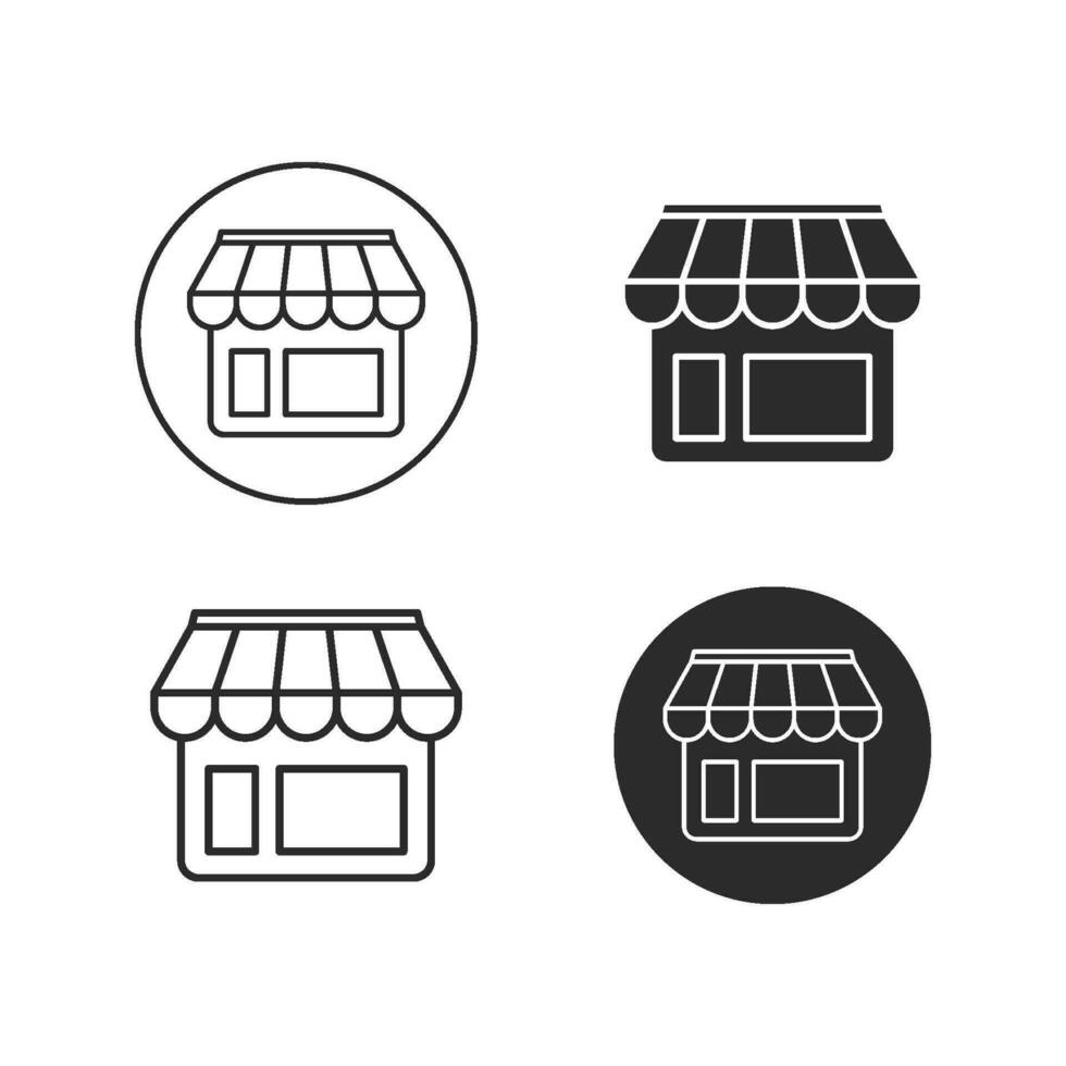 icono de tienda online vector