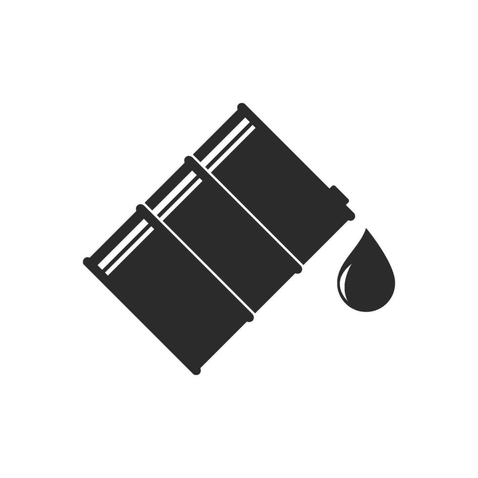 Oil drum oilcan jerrycan logo symbol vector