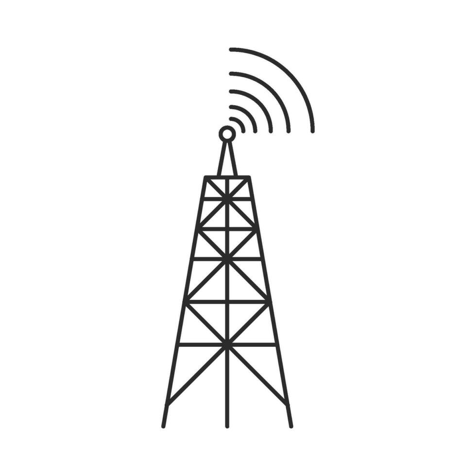 internet tower icon vector