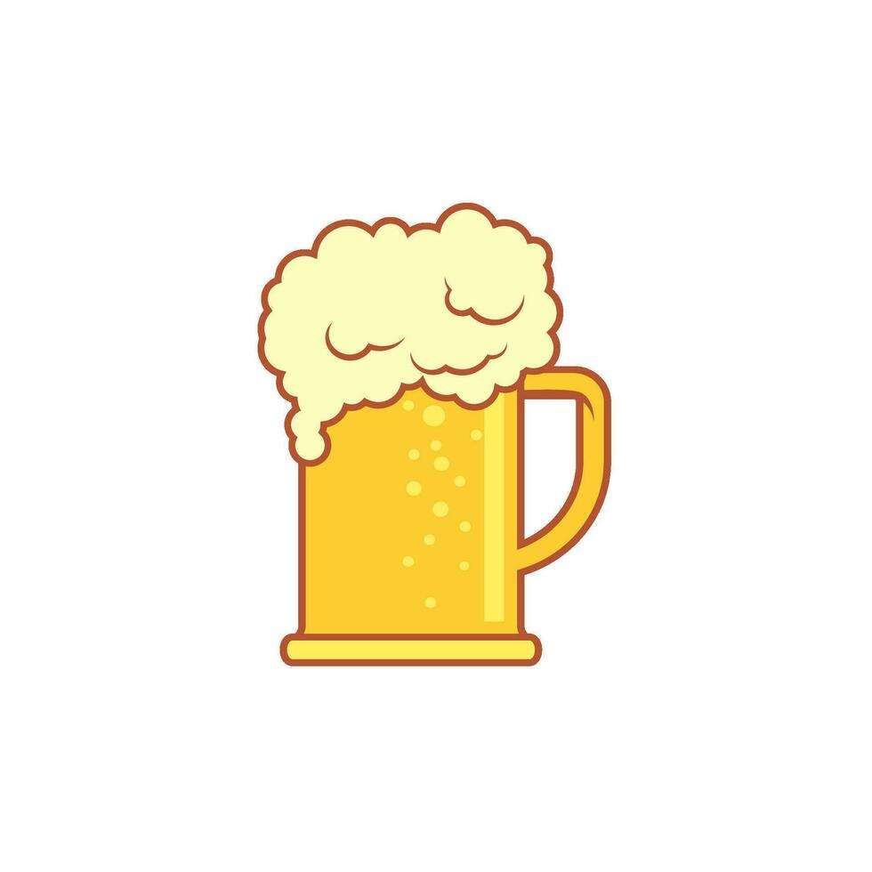 cerveza arte logo vector