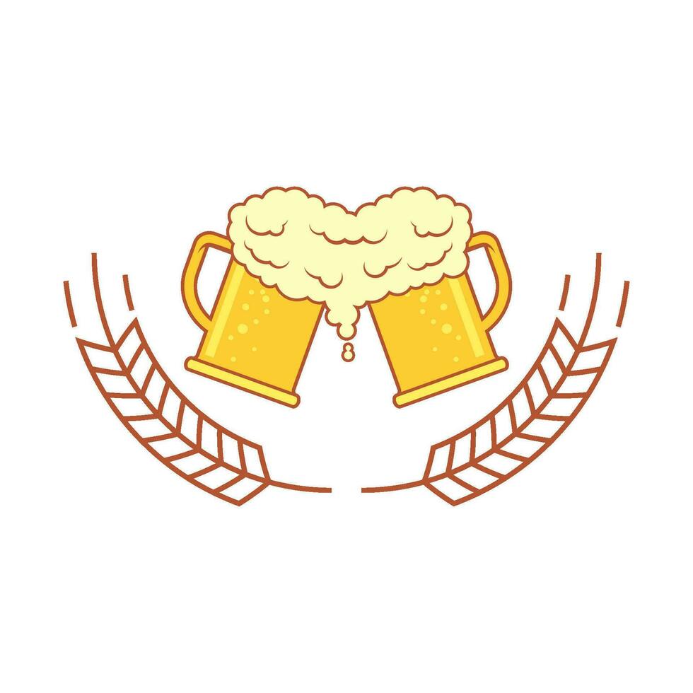 Beer craft logo vector