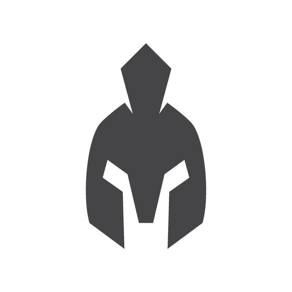 Spartan helmet logo vector