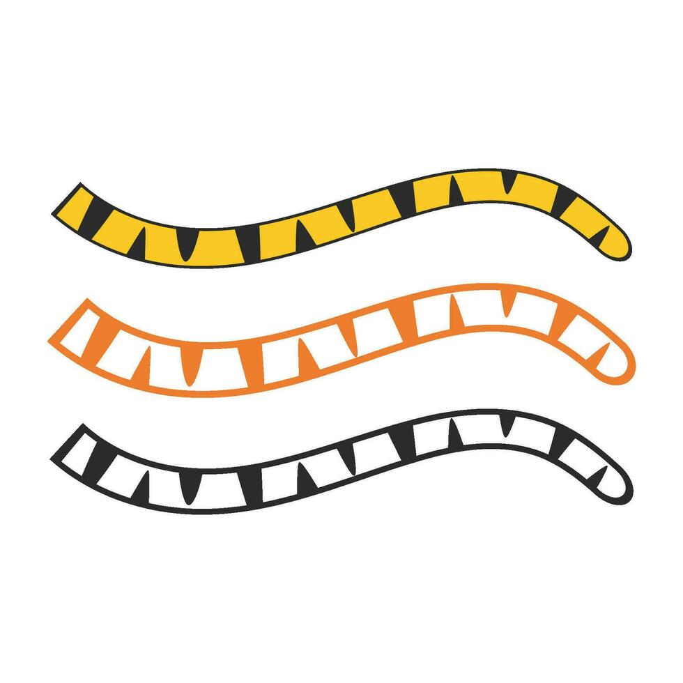 Tiger tail icon vector