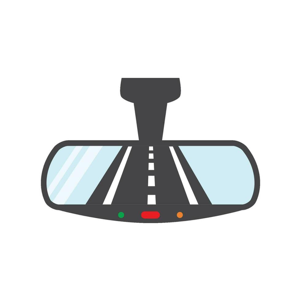 Rear view mirror vector