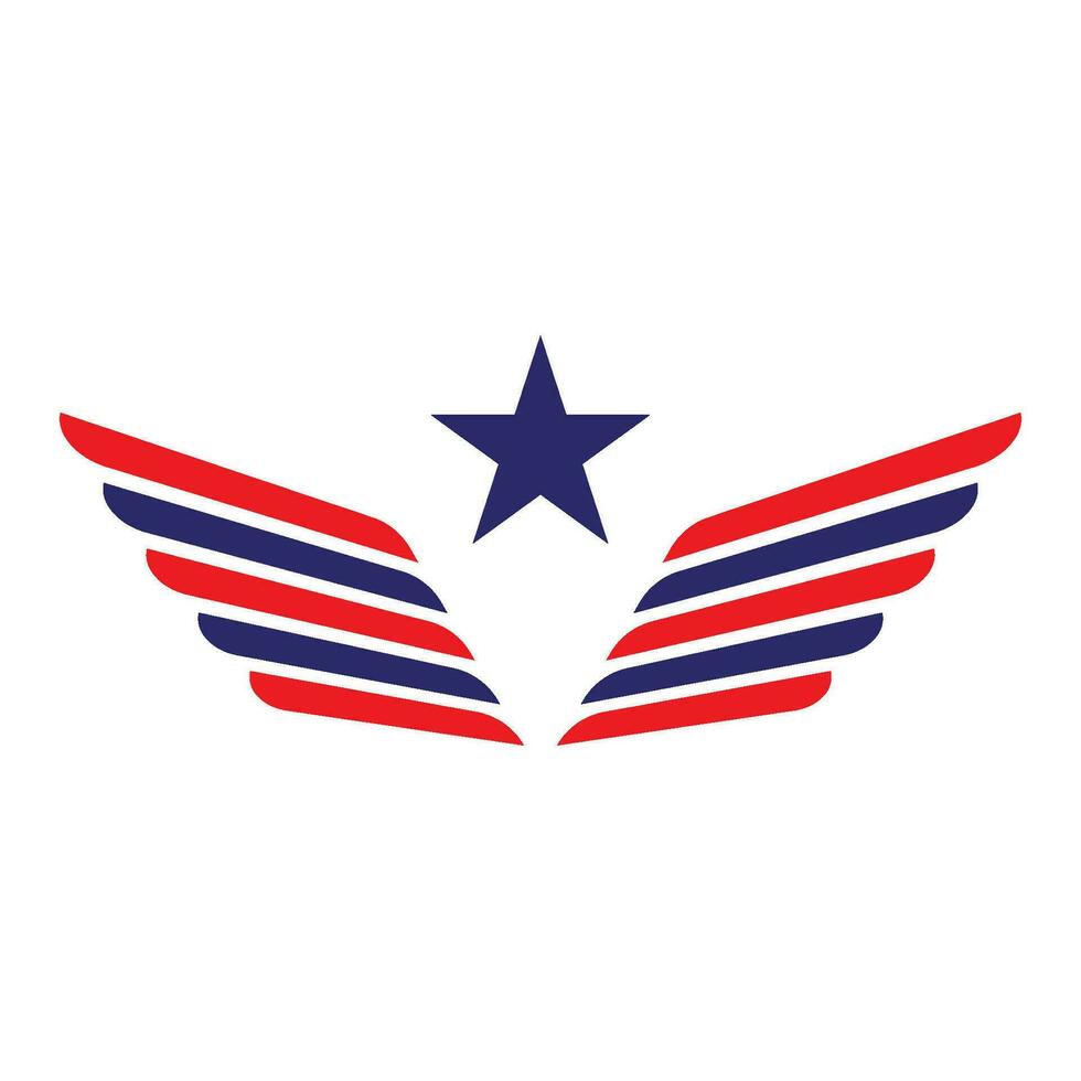 American flag illustration vector