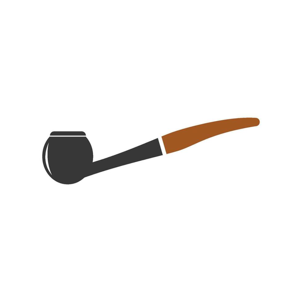 Smoking pipe icon vector
