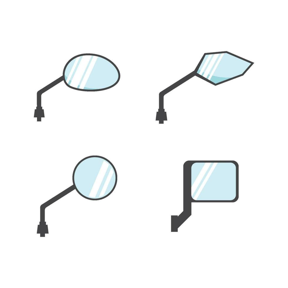 Rear view mirror vector