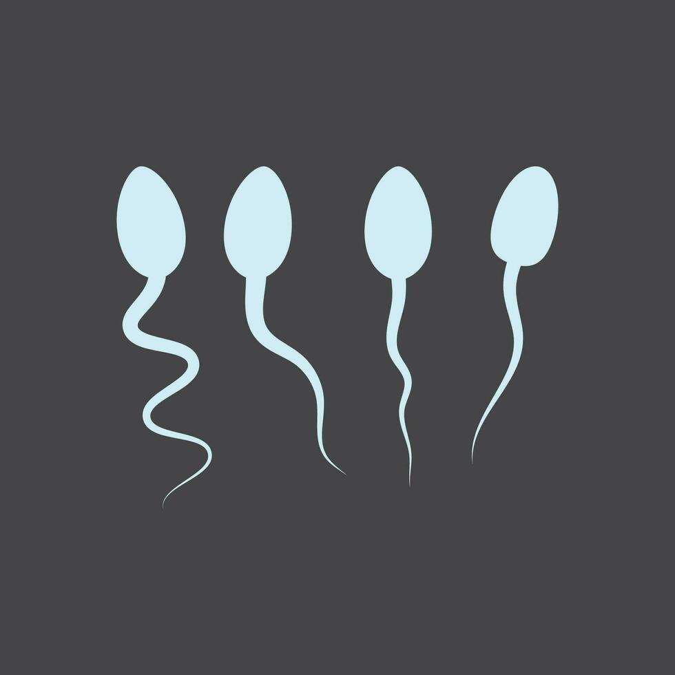 Sperm logo illustration vector