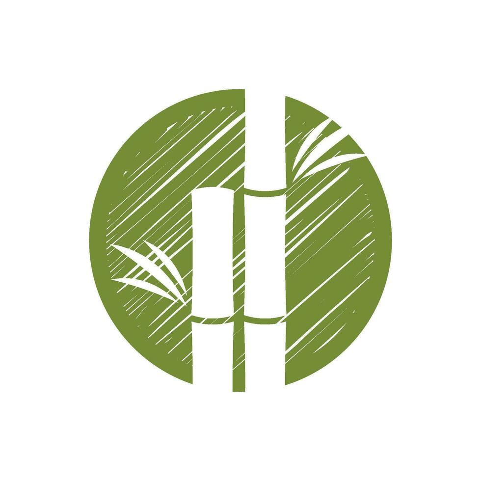 Bamboo tree logo vector
