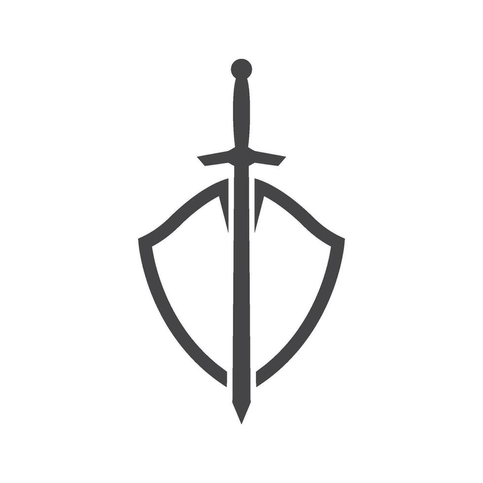 espada icono ilustración vector