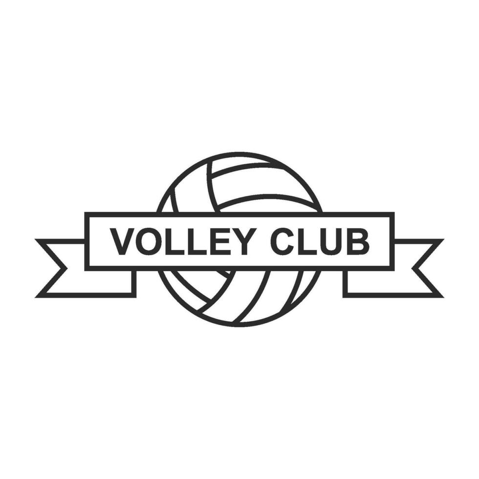 Volley ball logo vector