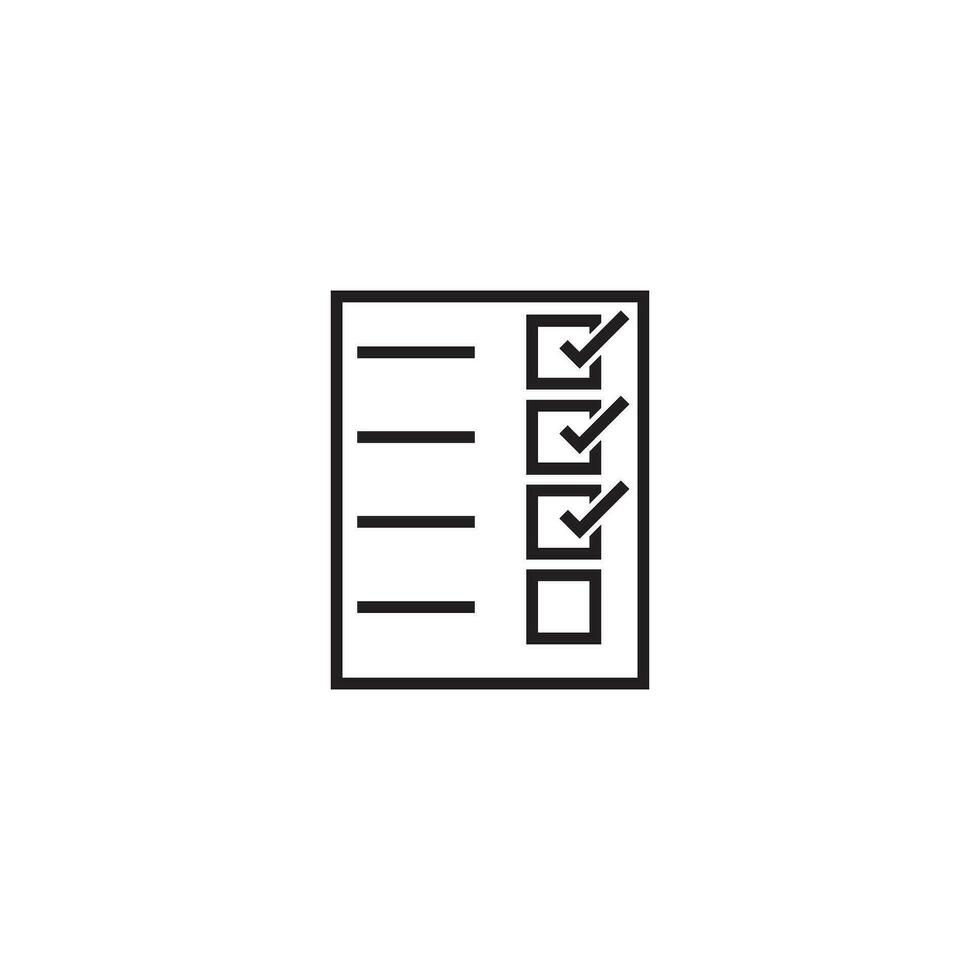 Document flat icon vector