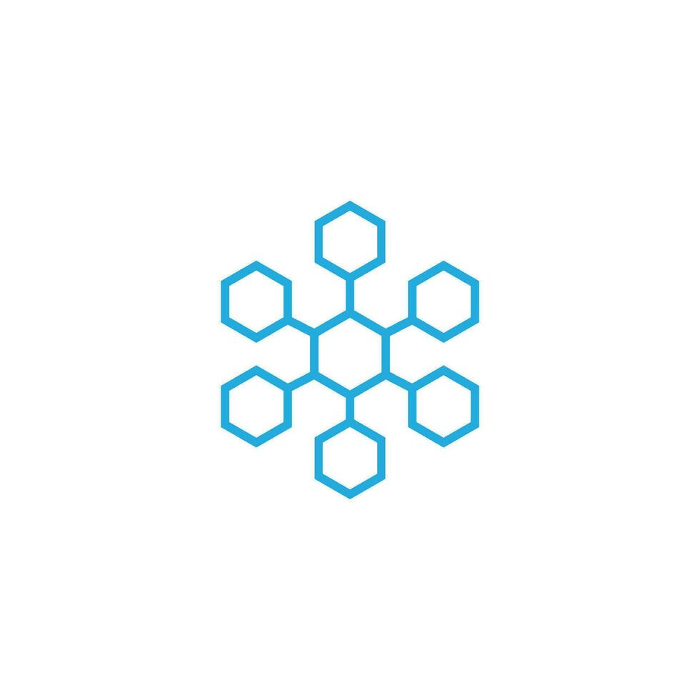 Molecule logo icon vector