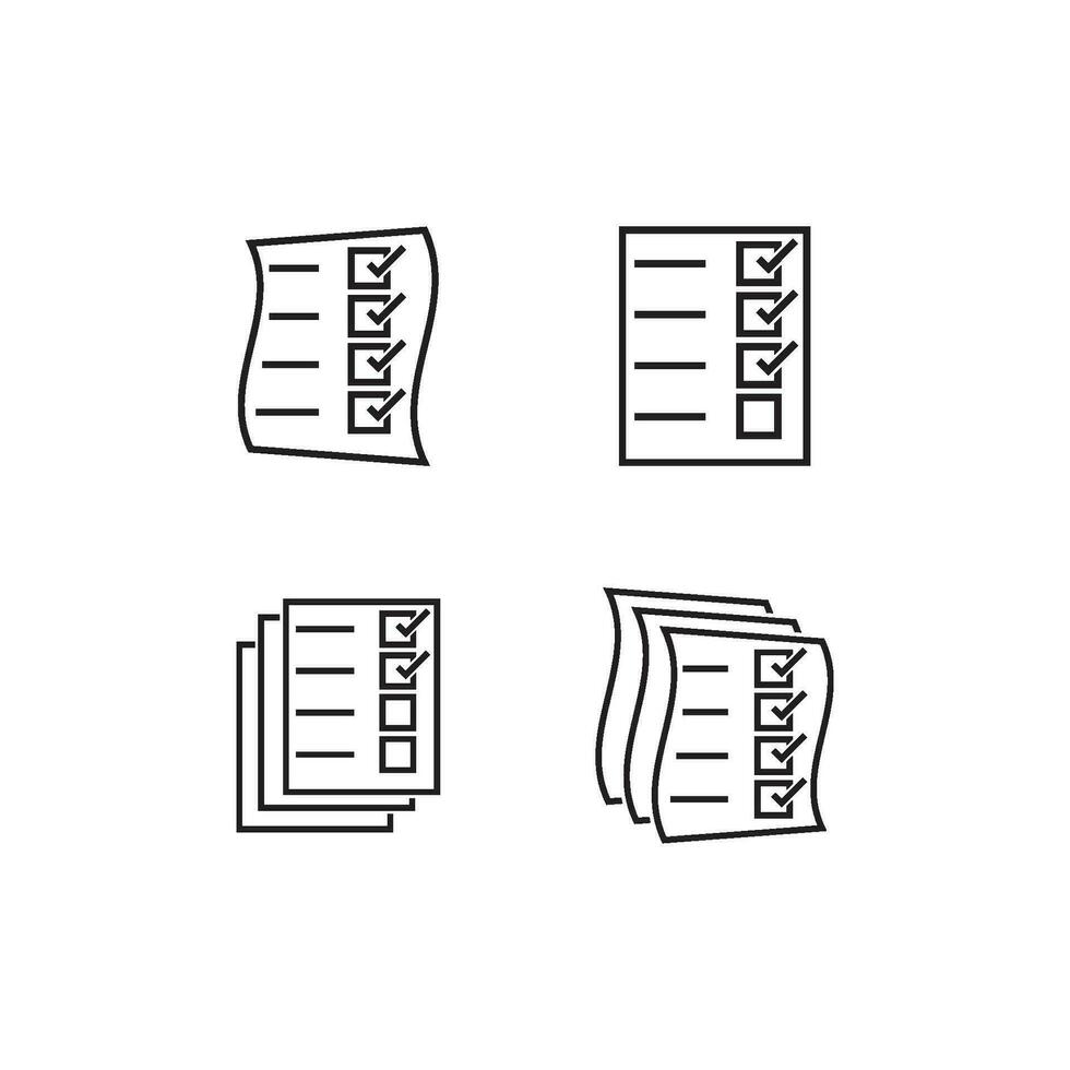 Document flat icon vector