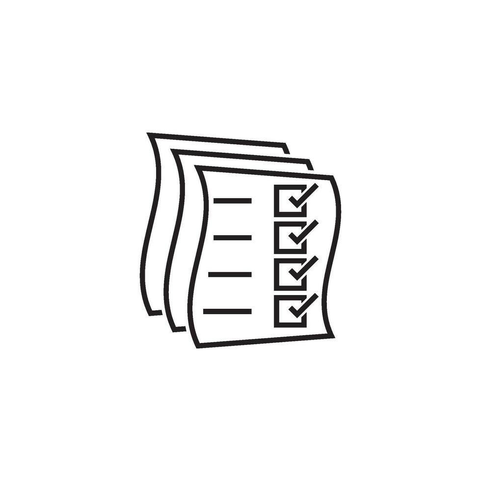 Document flat icon vector