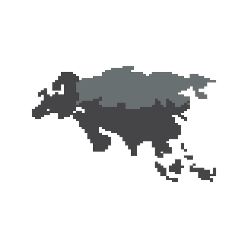 Asian map illustration vector