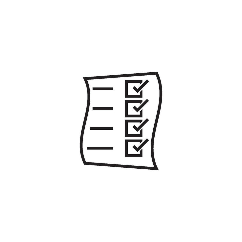 Document flat icon vector