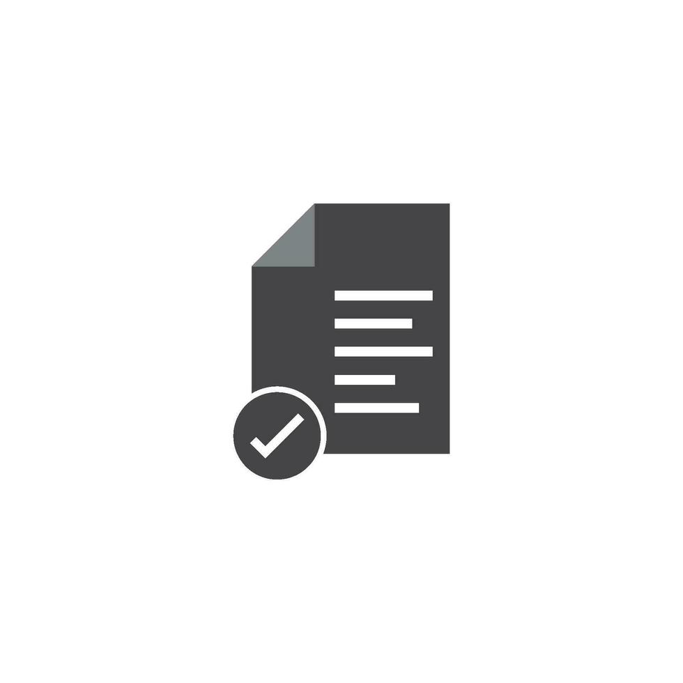 Document flat icon vector