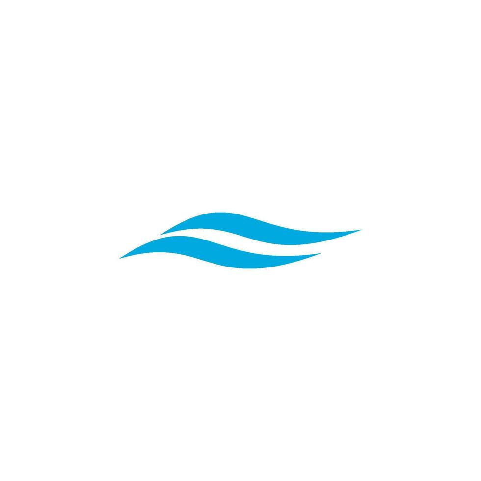 logo de onda de agua vector