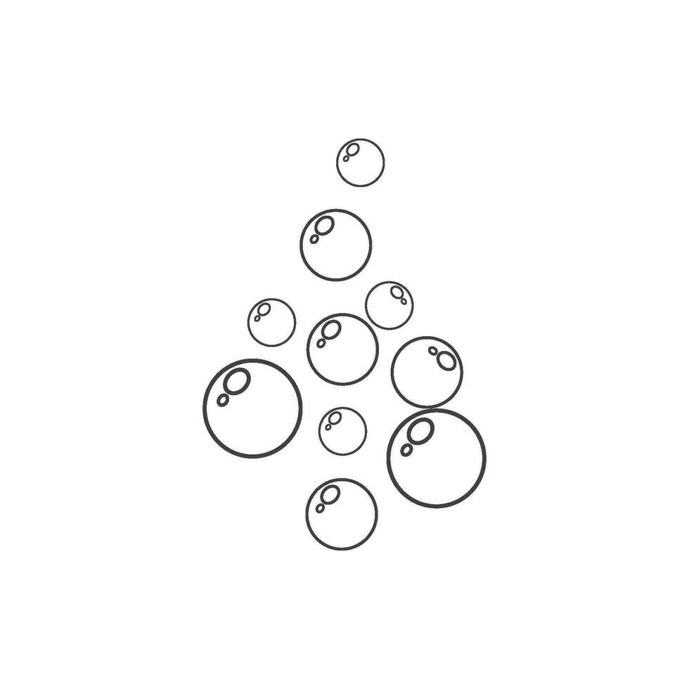 Fresh water bubbles vector