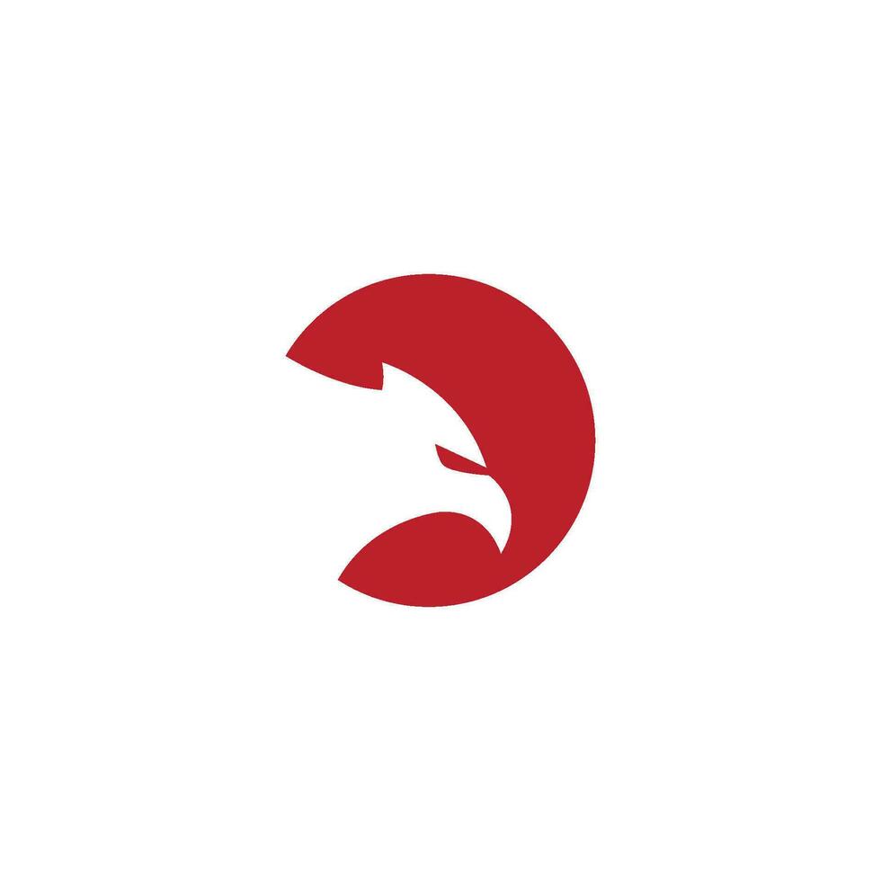 Falcon logo design vector