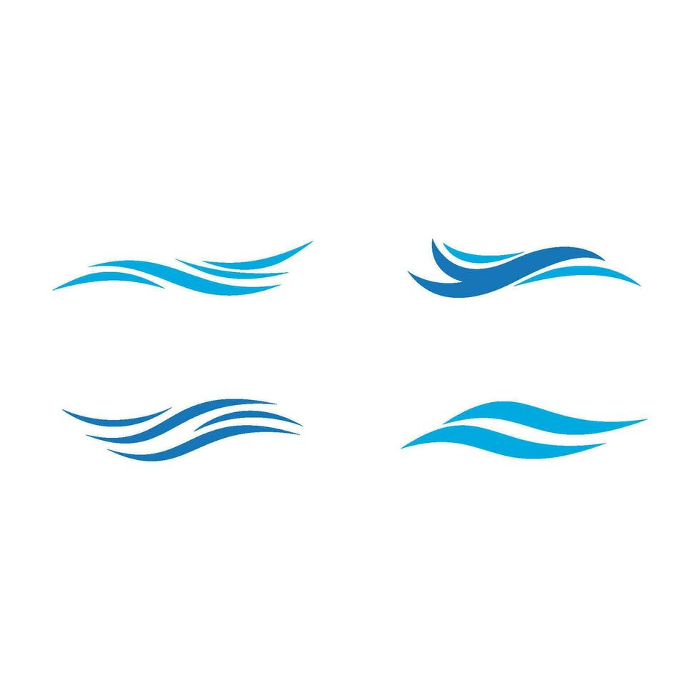 logo de onda de agua vector