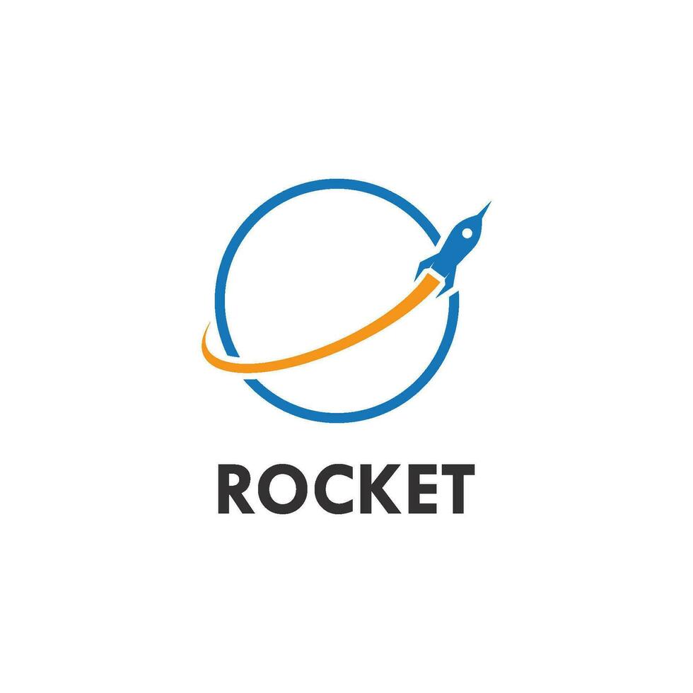 Rocket  logo design vector