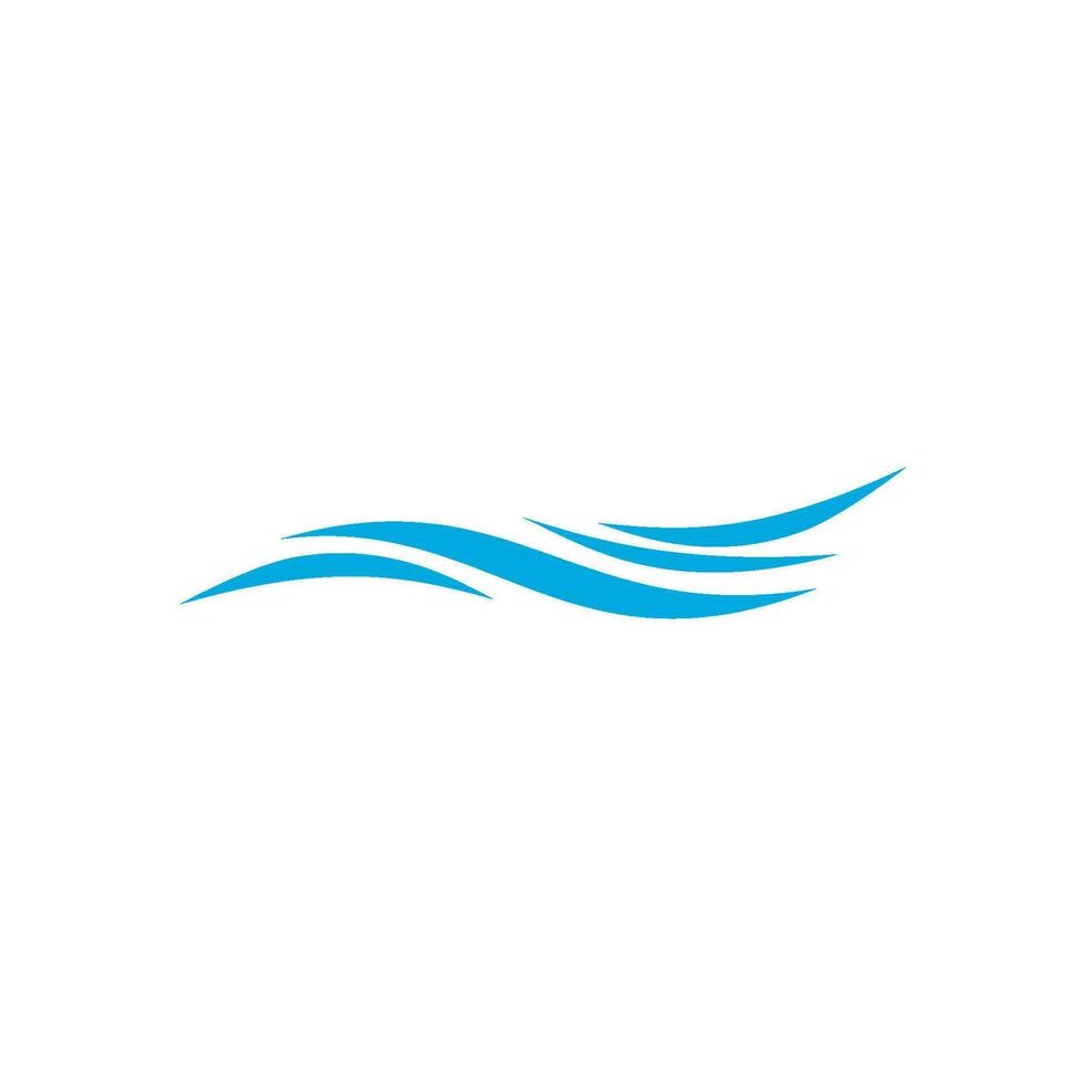 logo de onda de agua vector