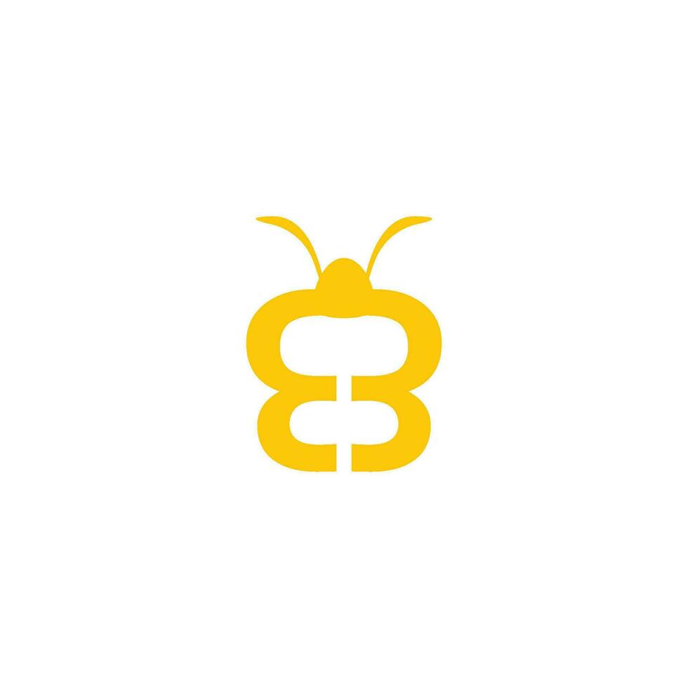 logo de abeja de miel vector