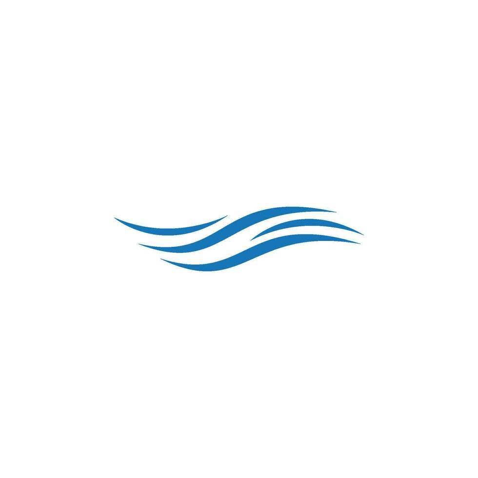 logo de onda de agua vector