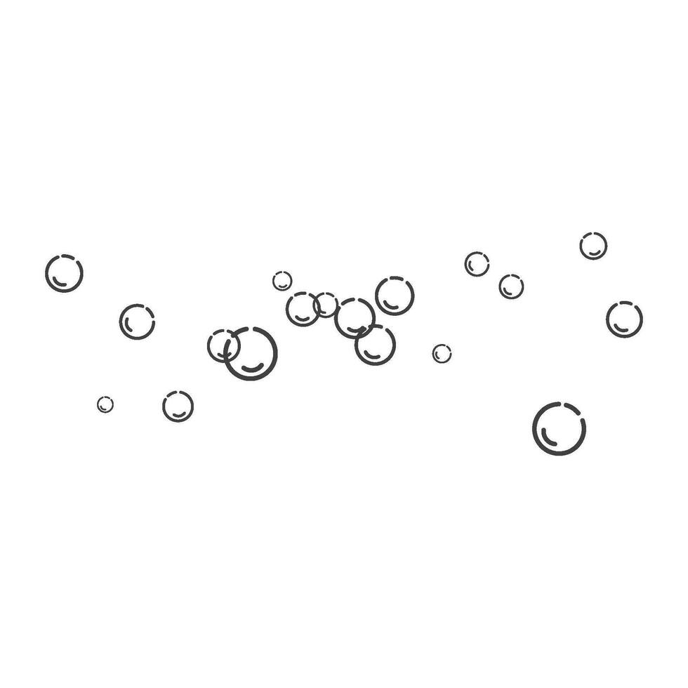 Fresh water bubbles vector