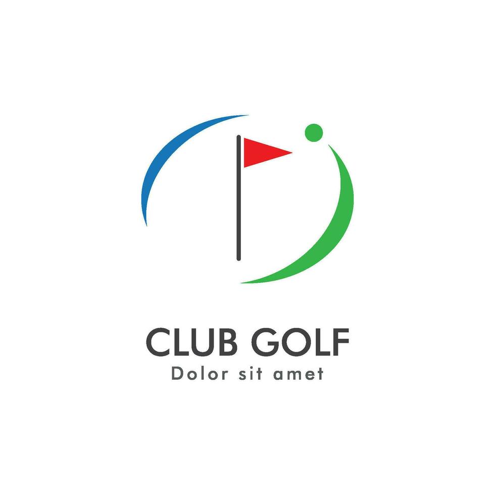 Golf logo icon vector