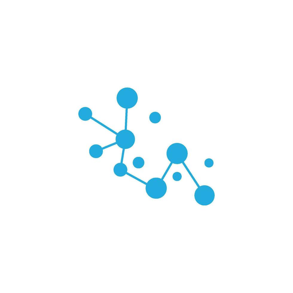 icono del logotipo de la molécula vector