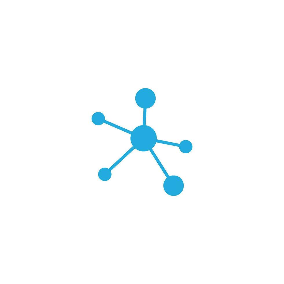 Molecule logo icon vector