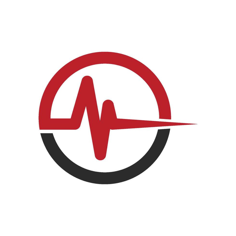 Pulse line Heart beat line vector