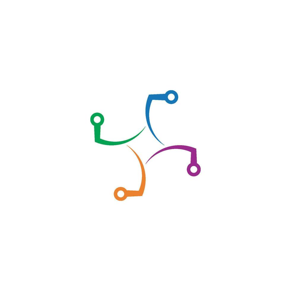 Circuit line icon vector