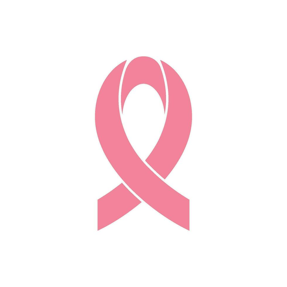 Breast cancer awareness,ribbon logo vector