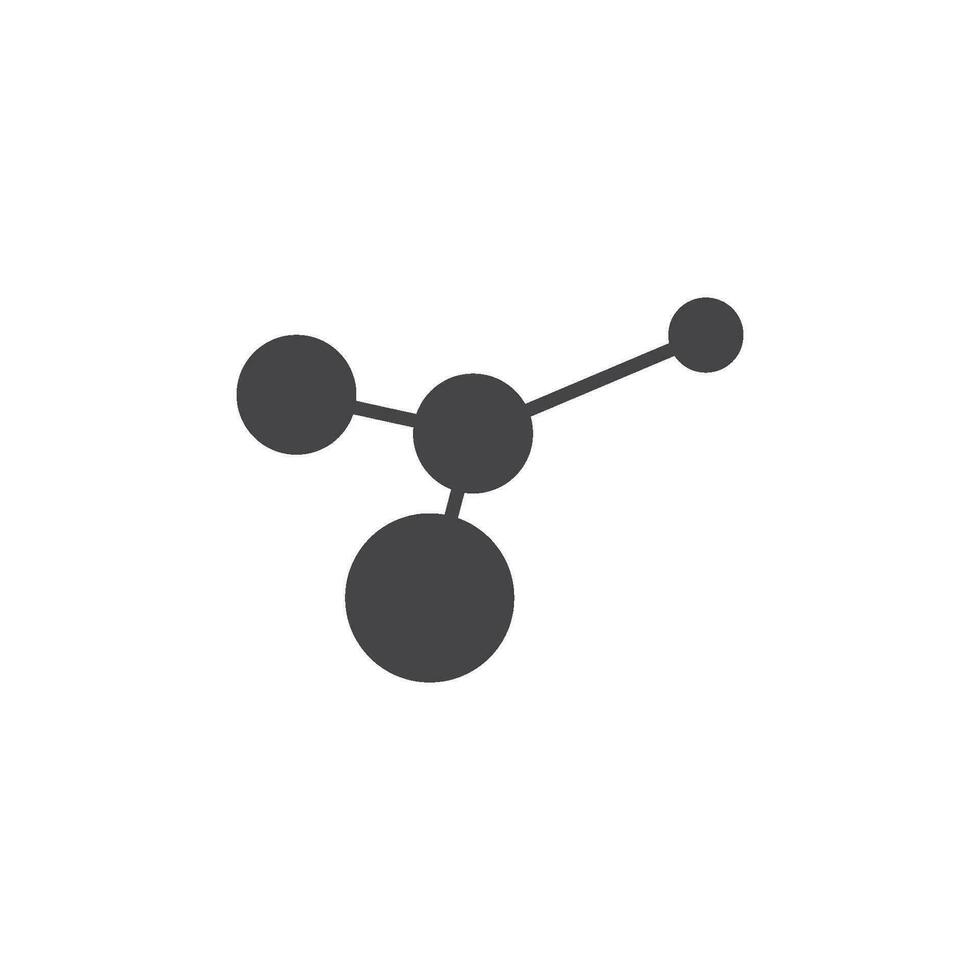 Molecule logo icon vector