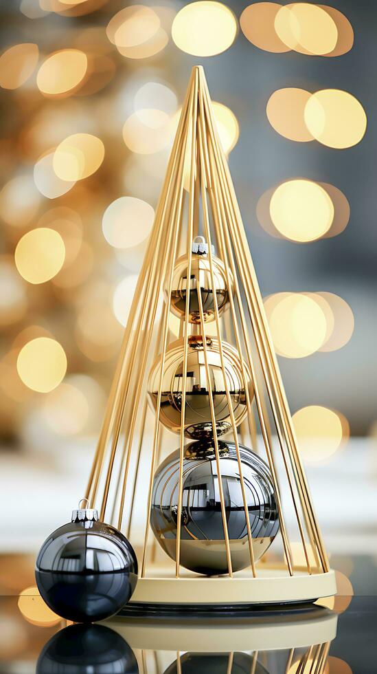 Festive Christmas Decoration Ideas for a Merry Holiday Season. Ai Generated. photo