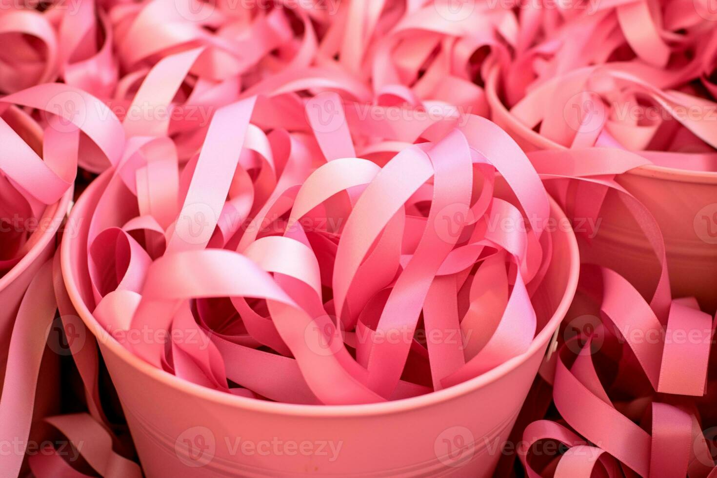 Pink October The pink bow or pink ribbon reminds us of the importance of taking care of our breast health. Early detection saves lives. Join the cause. AI Generative photo