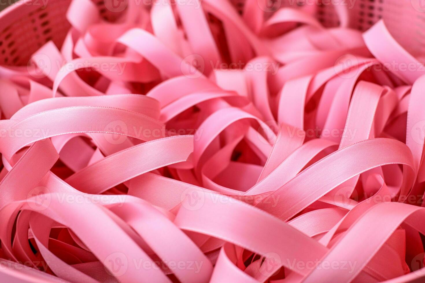 Pink October - The pink ribbon is the symbol of hope and breast cancer prevention. Value early detection and awareness. Together against breast cancer we are stronger AI Generative photo